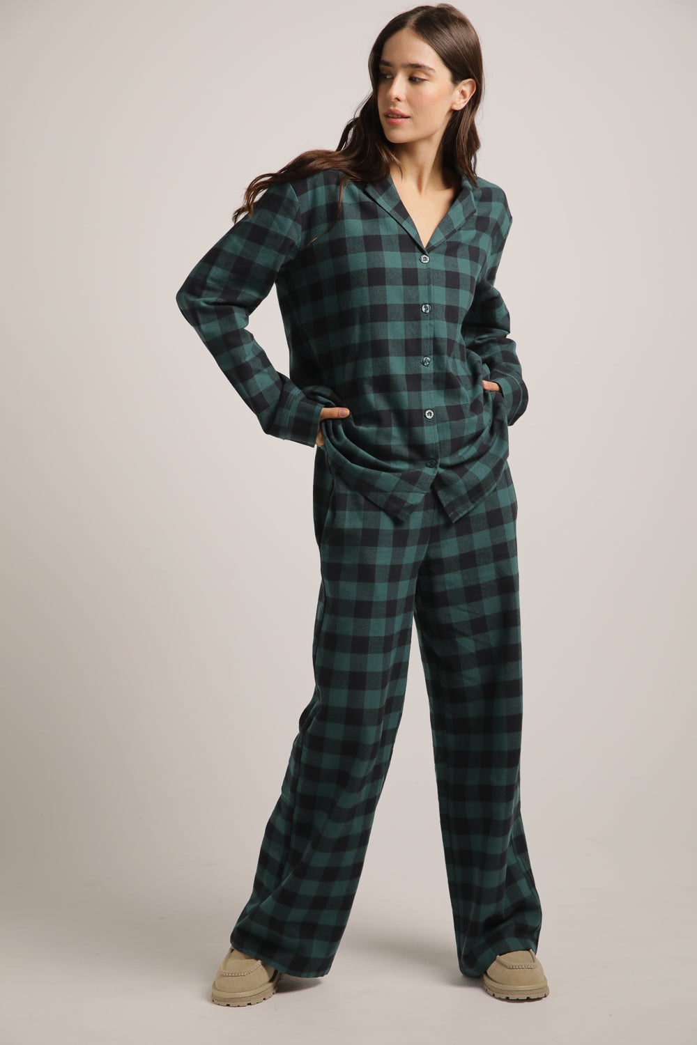 Plaid Pajama Set