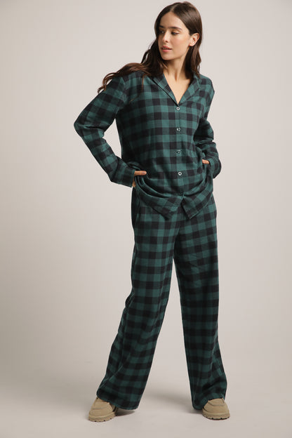 Plaid Pajama Set