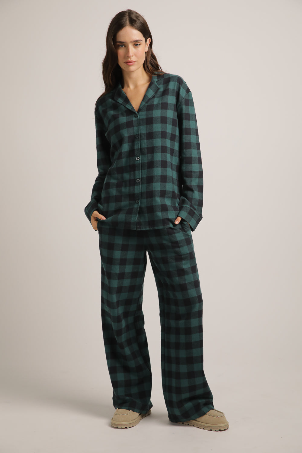 Plaid Pajama Set