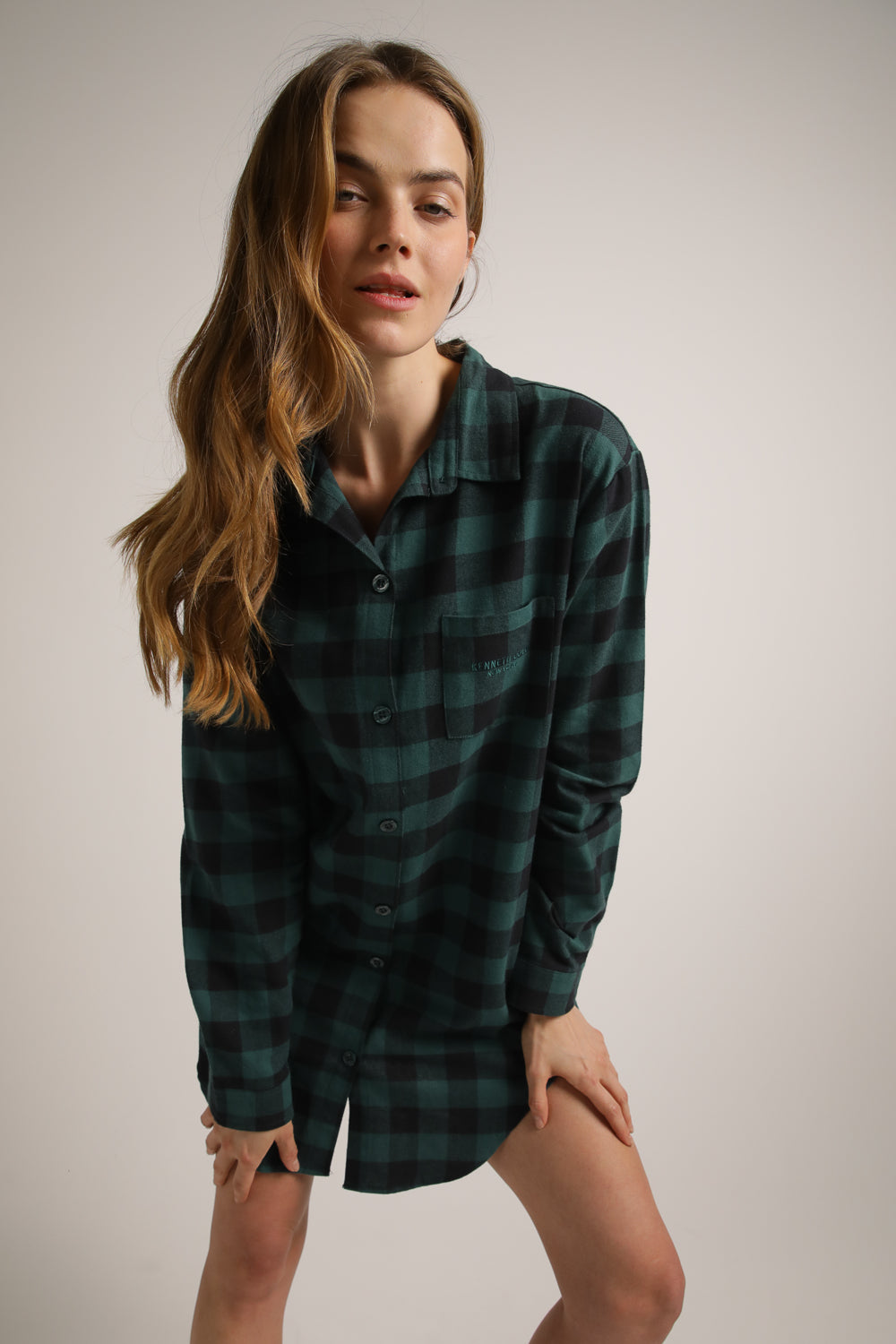 Flannel Shirt Dress
