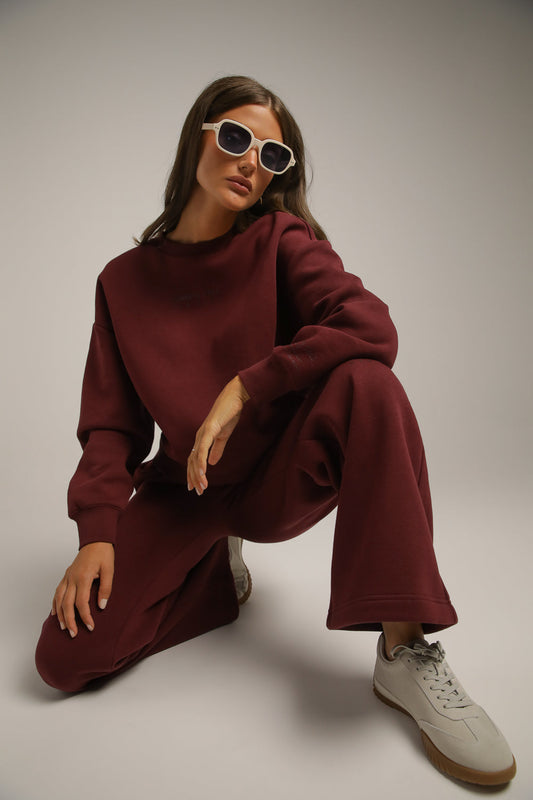 Branded Sweatshirt With Rib Hem