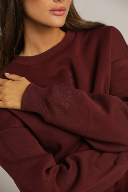 Branded Sweatshirt With Rib Hem