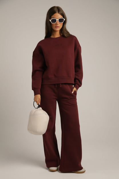 Branded Sweatshirt With Rib Hem