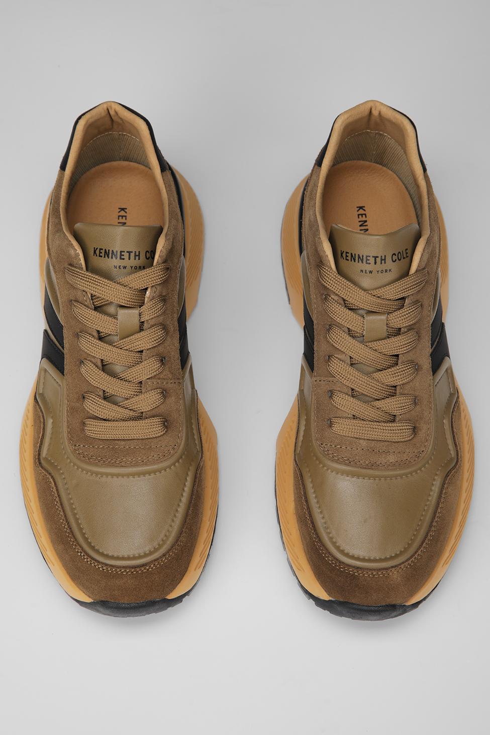 Sneakers, Suede And Leather, Rubber Sole
