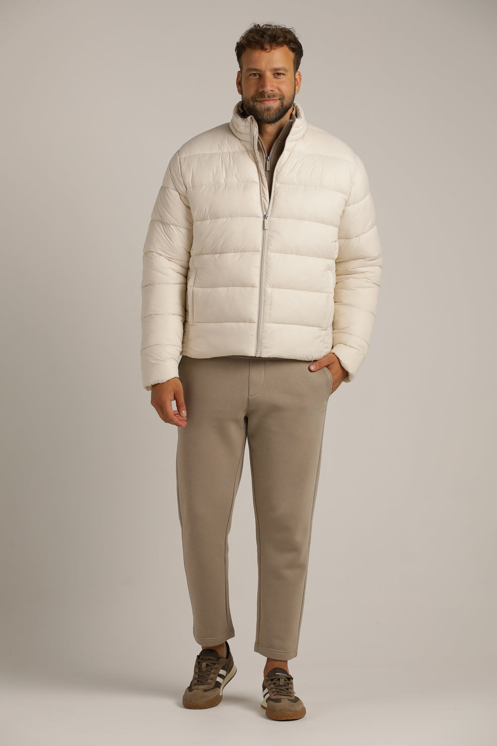 Puffer Coat In Cotton