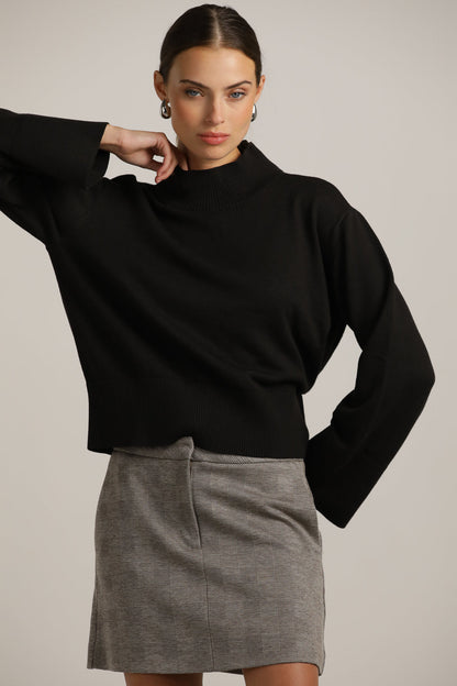 Long-Sleeve Turtleneck Knit
