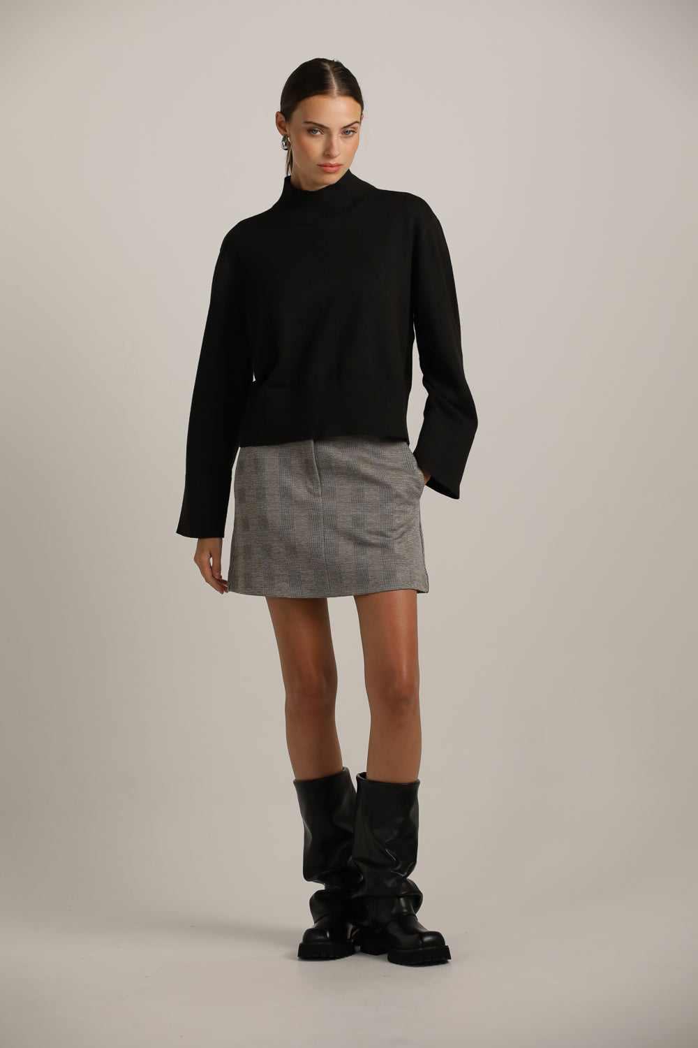 Long-Sleeve Turtleneck Knit
