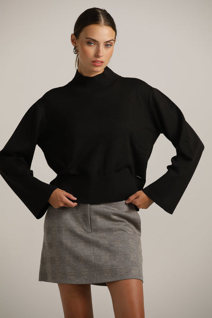Long-Sleeve Turtleneck Knit