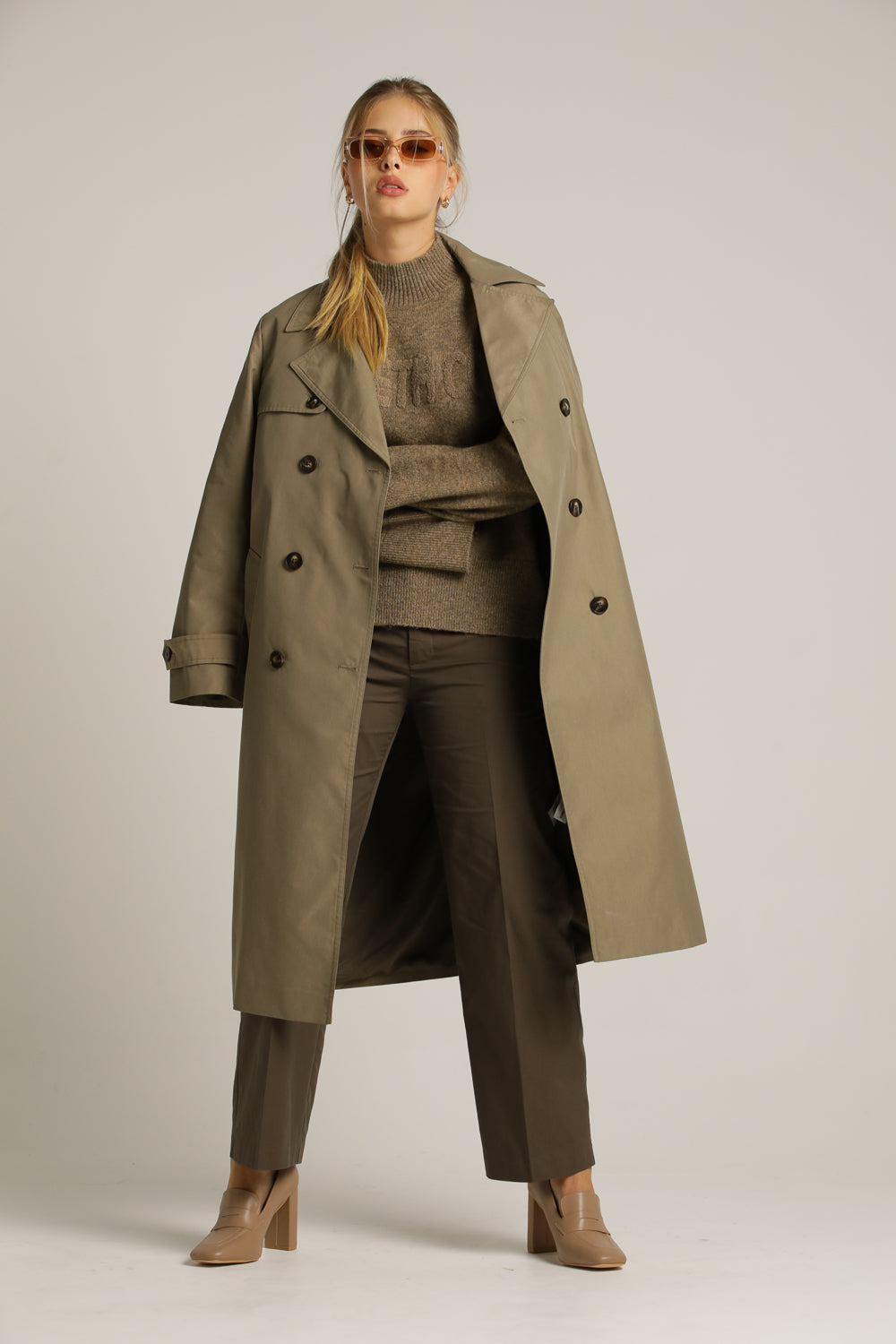 Classic Straight Pants With Hem