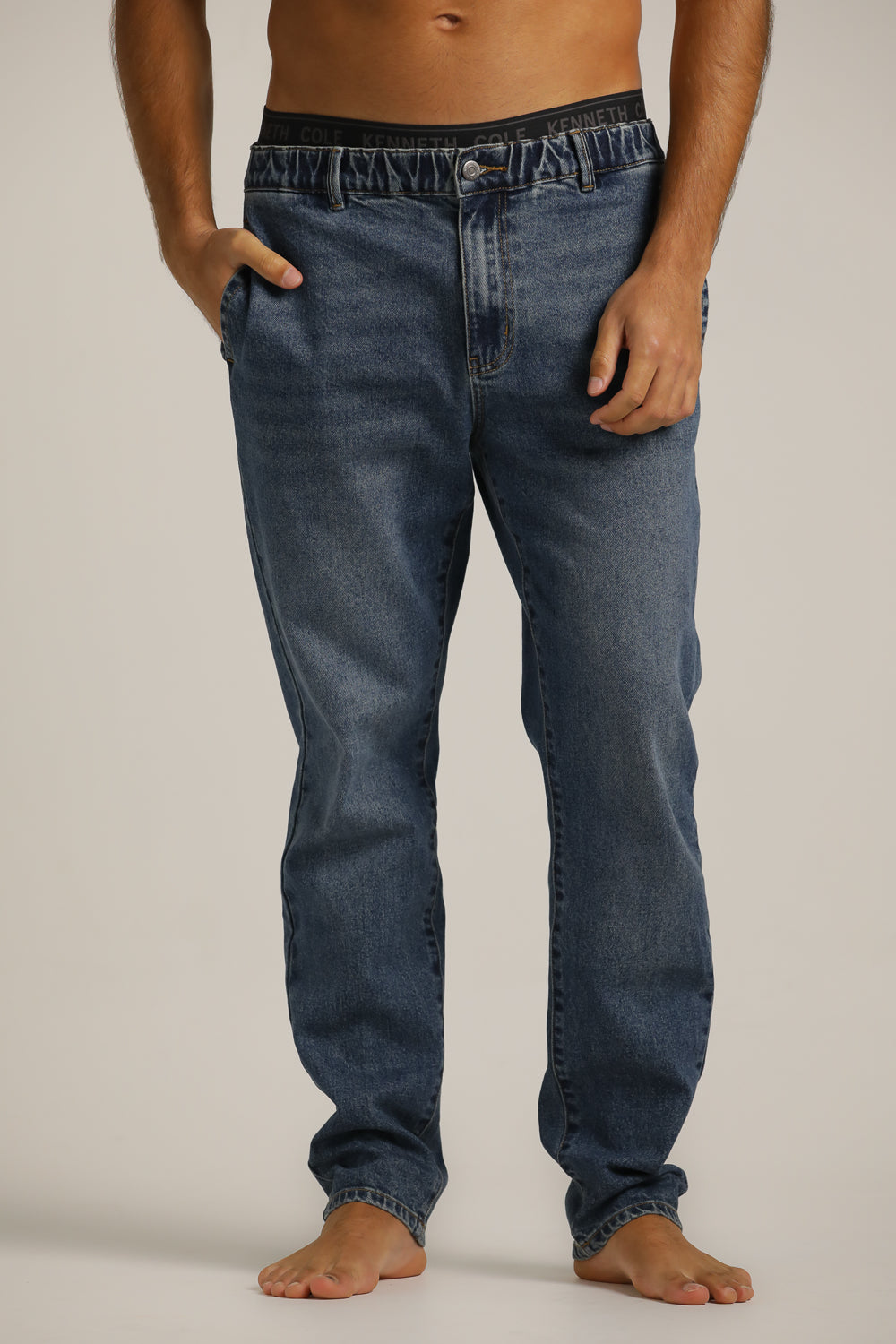 Washed Slim-Fit Jeans