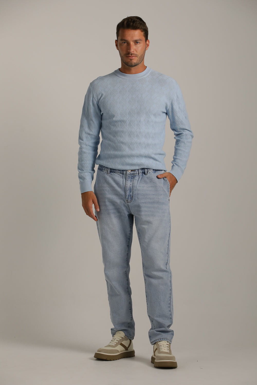 Washed Slim-Fit Jeans