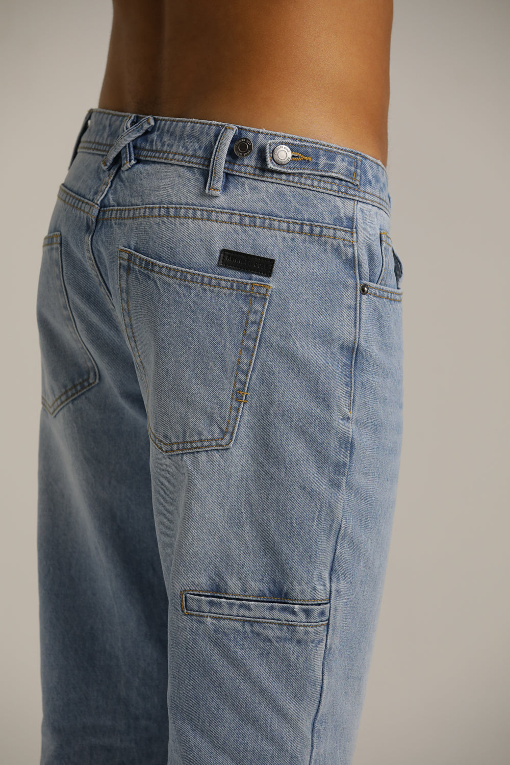 Washed Straight-Fit Jeans