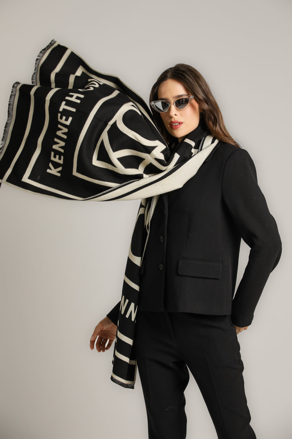 Scarf – Viscose-Polyester Blend