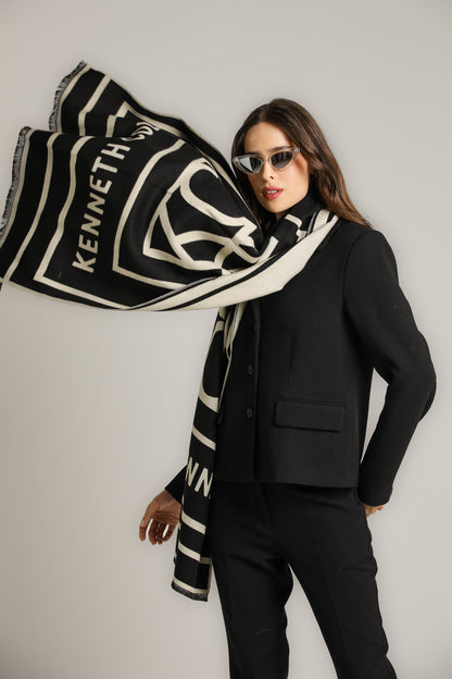 Scarf – Viscose-Polyester Blend