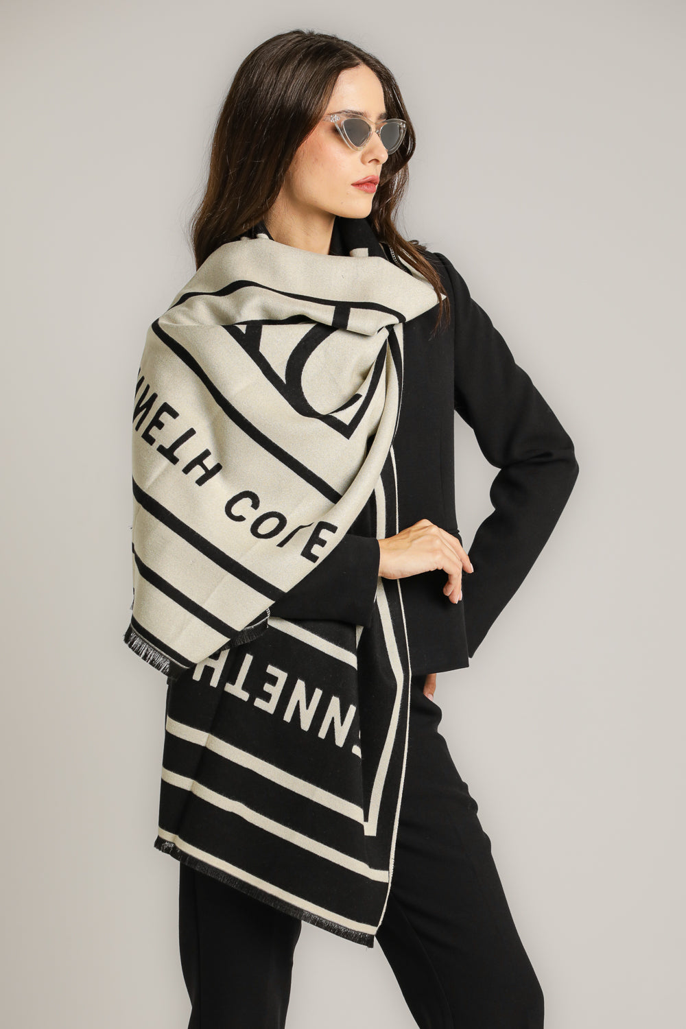 Scarf – Viscose-Polyester Blend