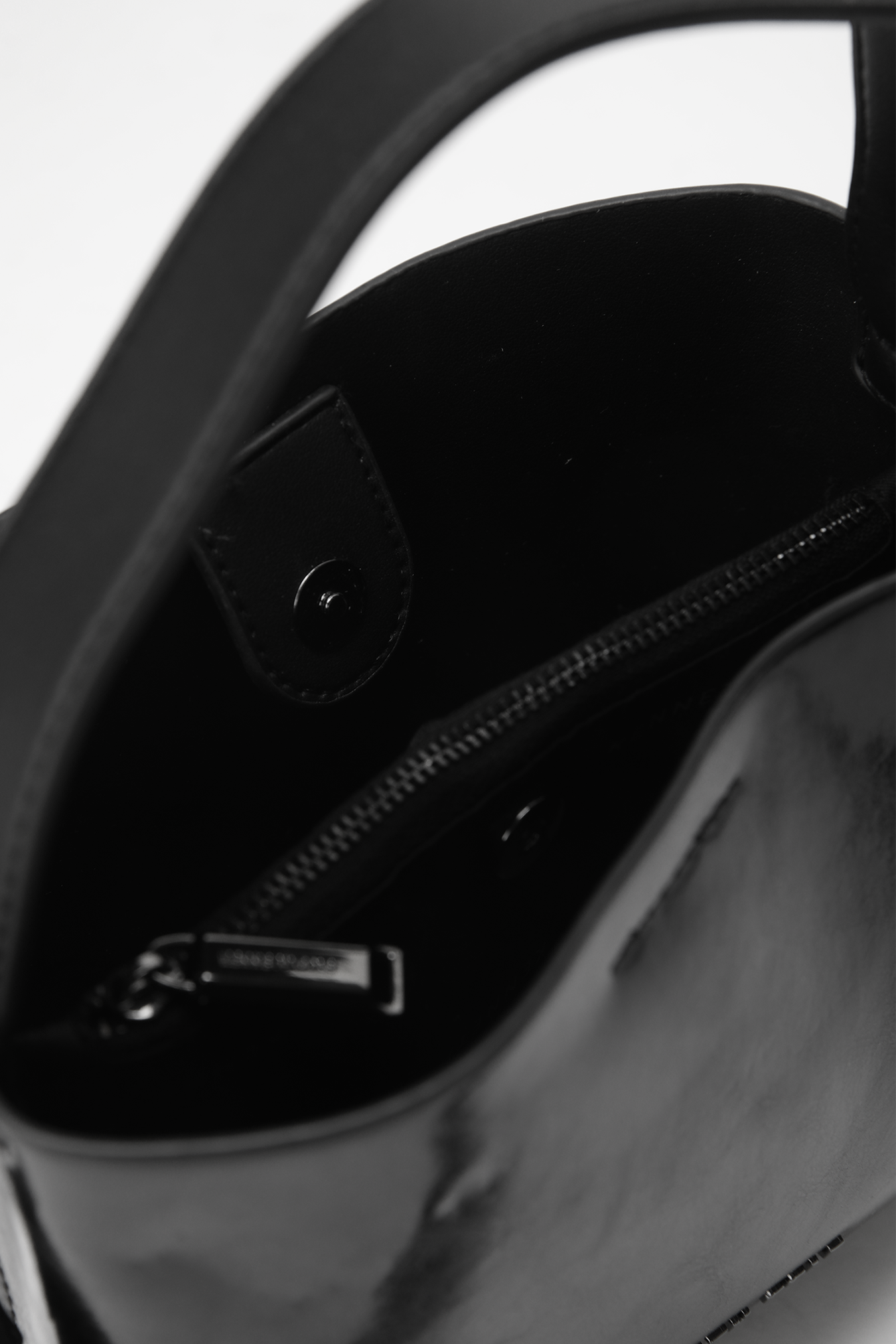 Glossy Top Handle Bag