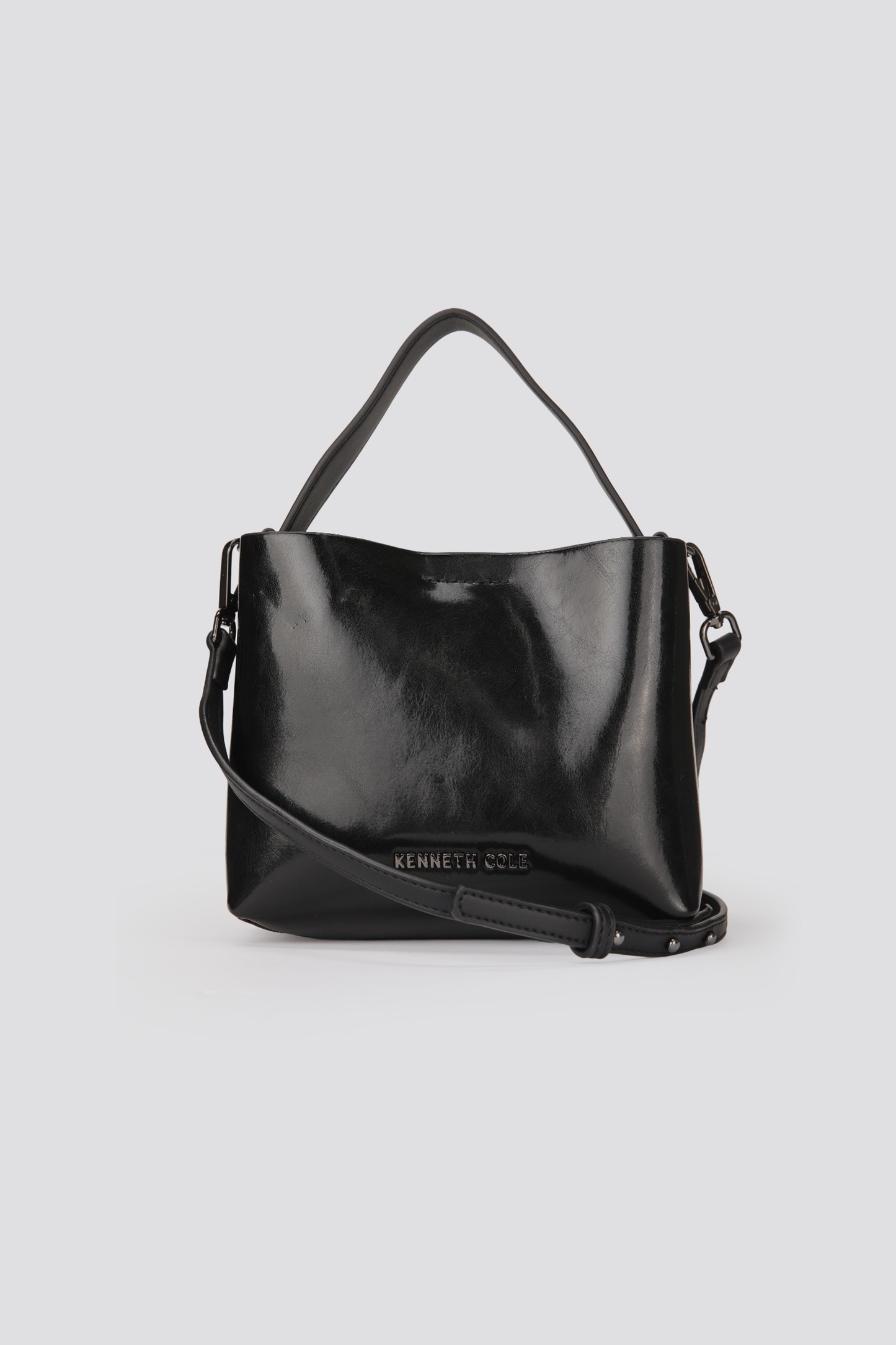 Glossy Top Handle Bag