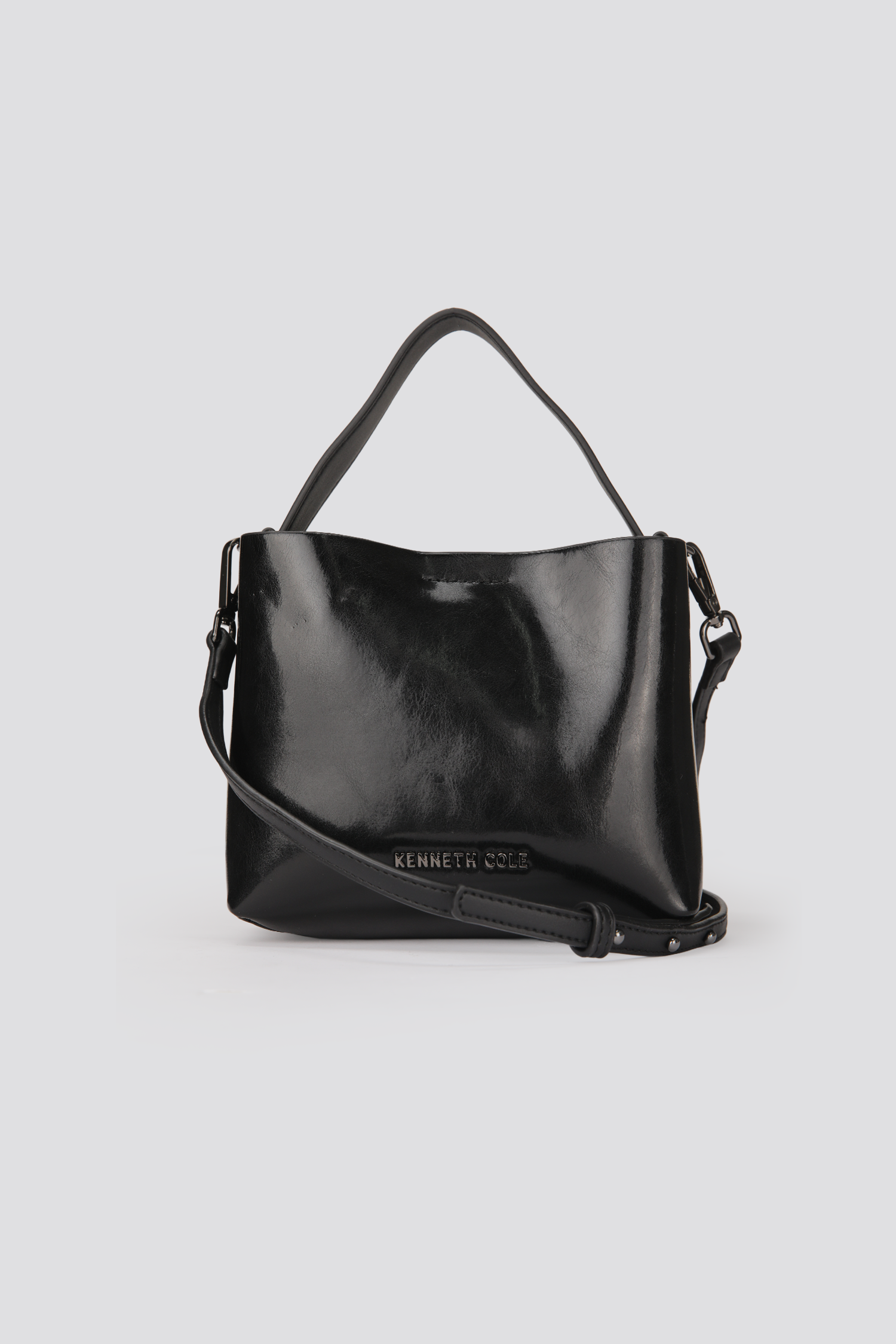 Glossy Top Handle Bag