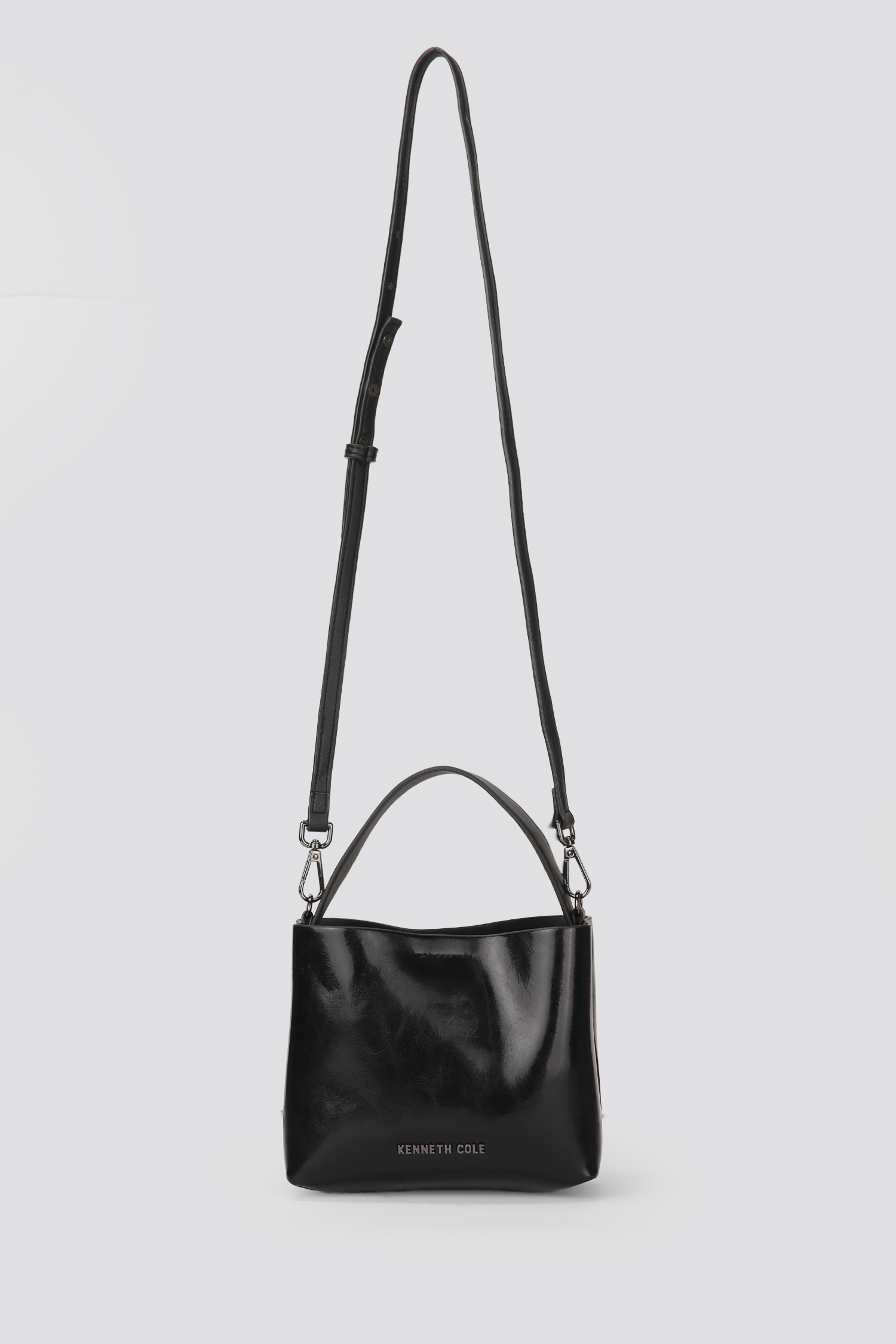 Glossy Top Handle Bag