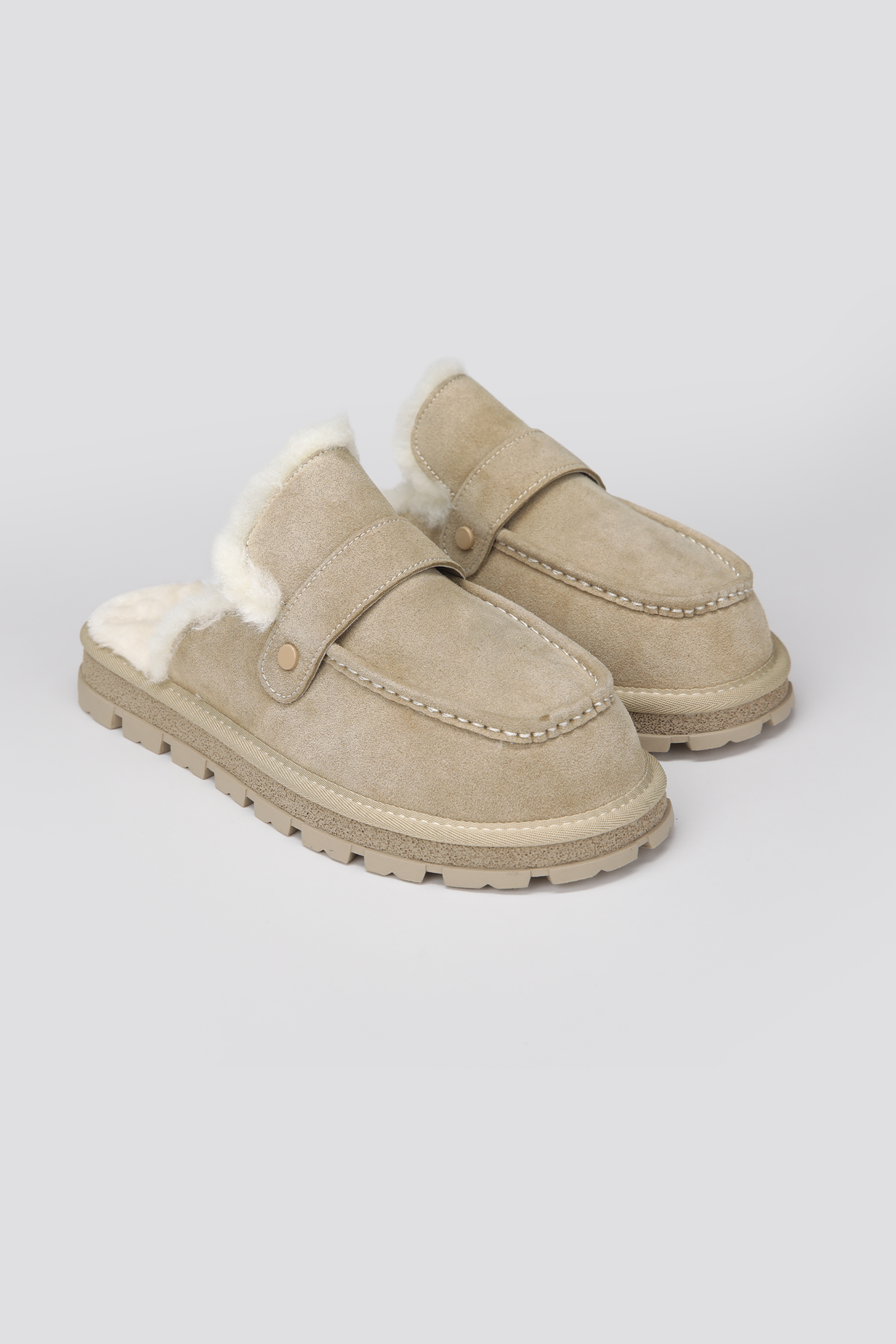 Suede Leather Mules