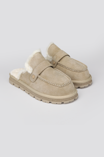 Suede Leather Mules