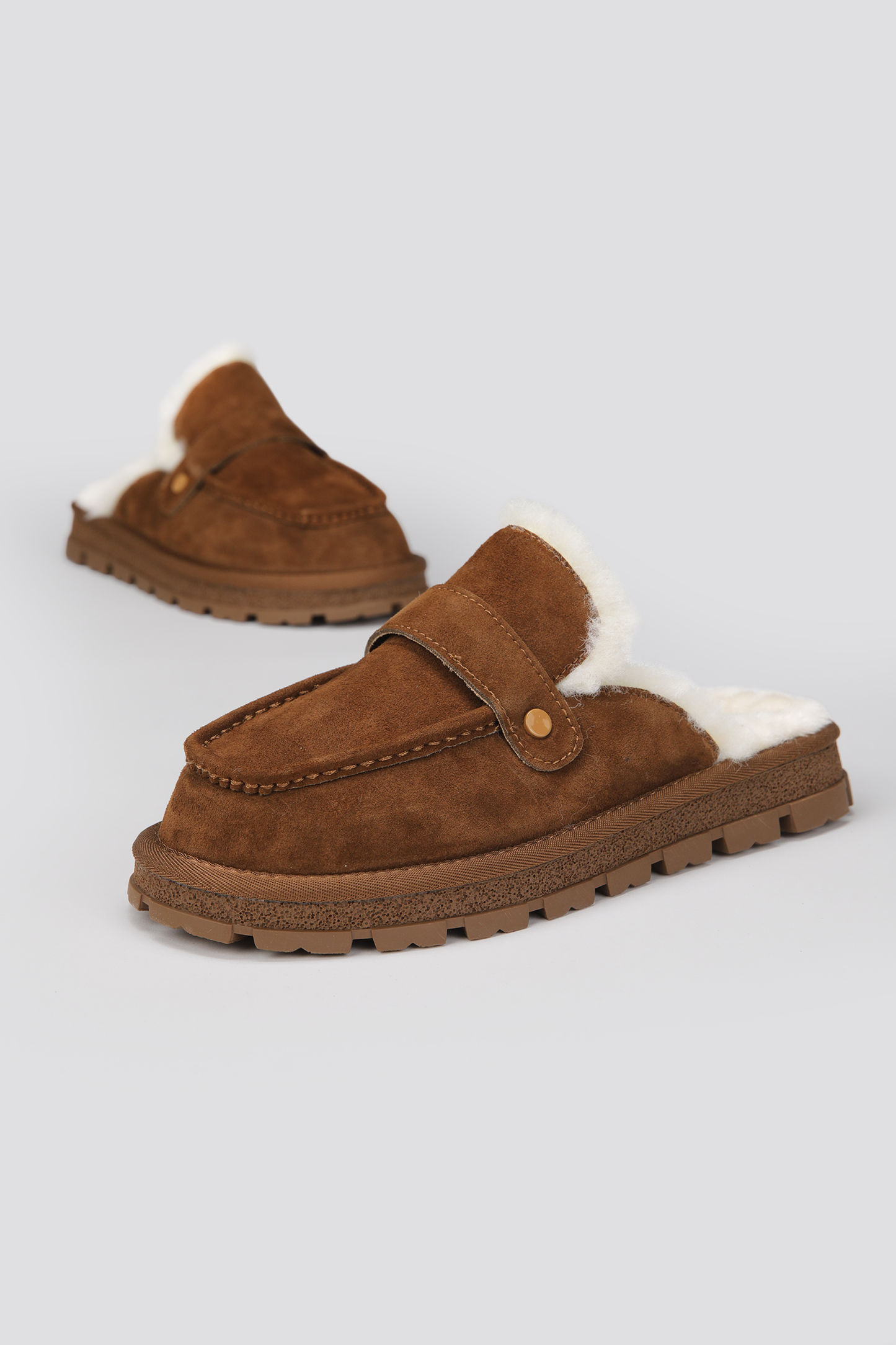 Suede Leather Mules