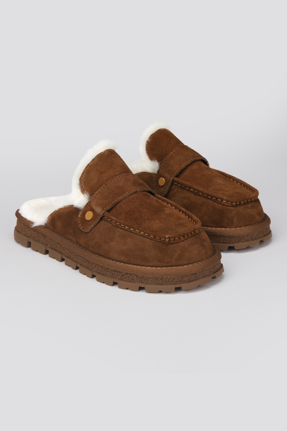 Suede Leather Mules
