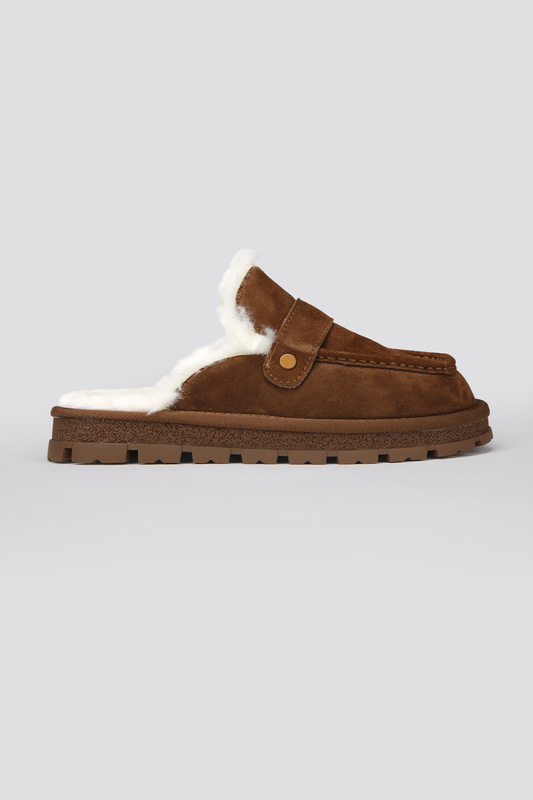 Suede Leather Mules