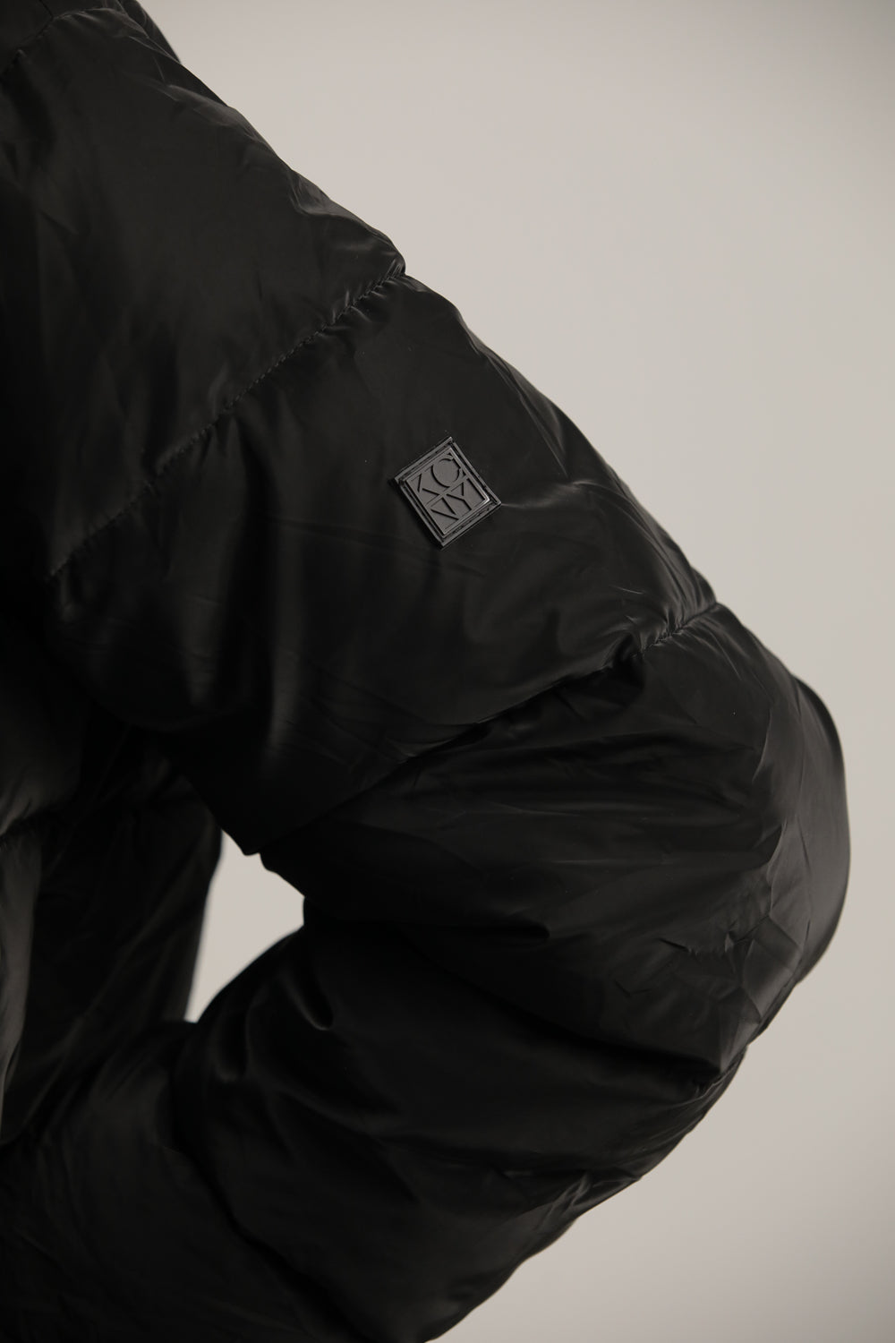 Puffer Coat With High Collar