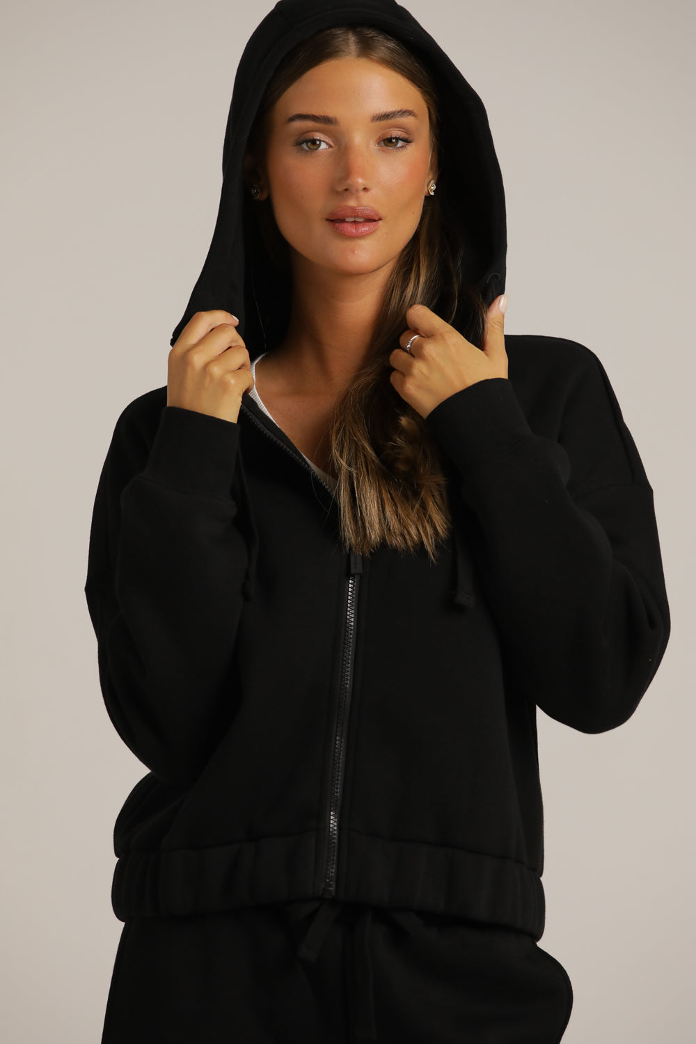Cropped Hooded Jacket