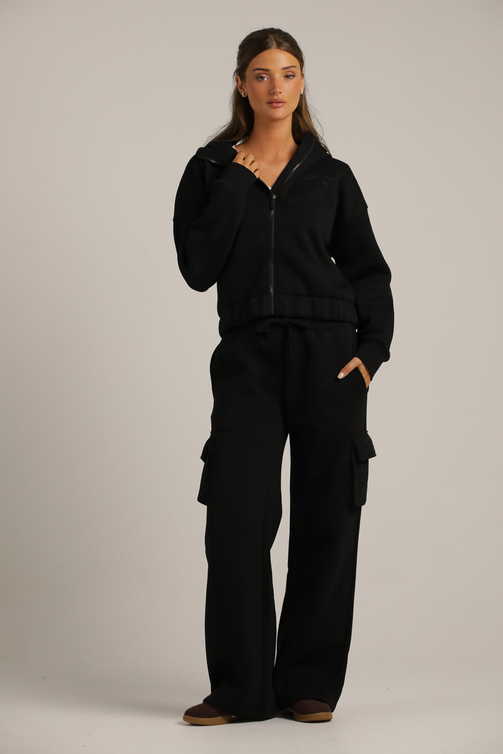 Cropped Hooded Jacket
