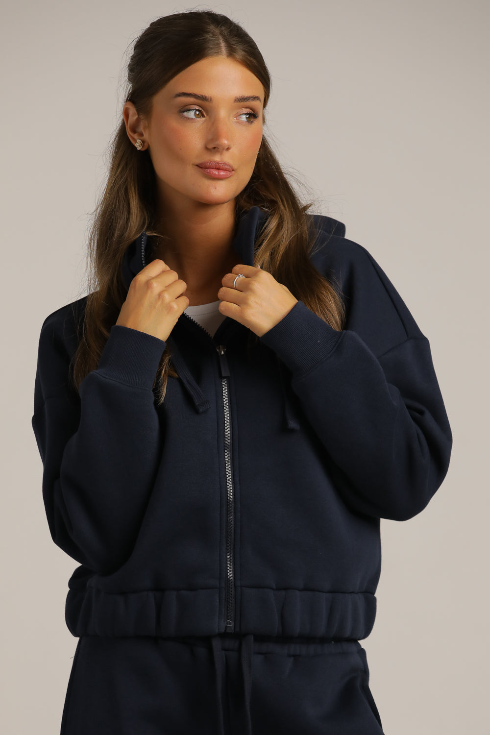 Cropped Hooded Jacket
