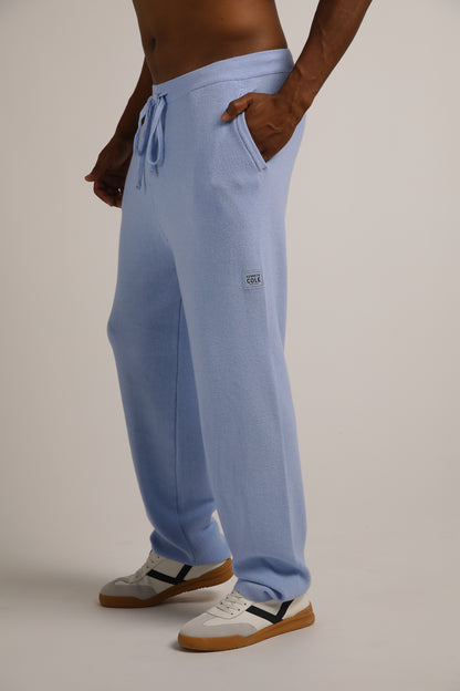 Knitted Rib Straight Leg Pants