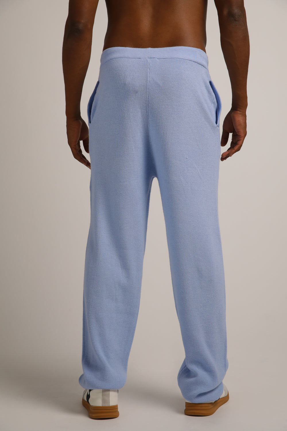 Knitted Rib Straight Leg Pants