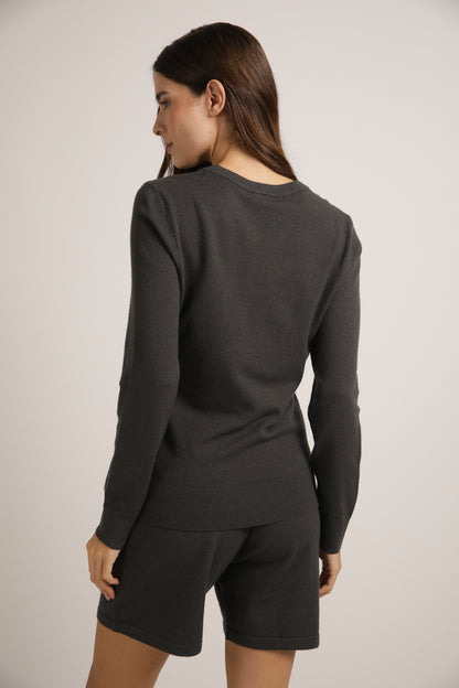 Knitted Long Sleeve Sweater