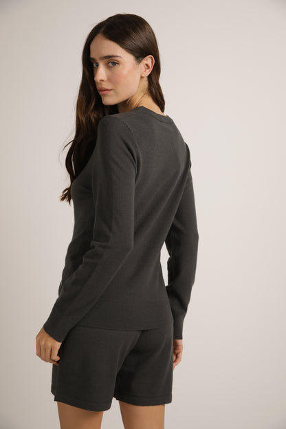 Knitted Long Sleeve Sweater