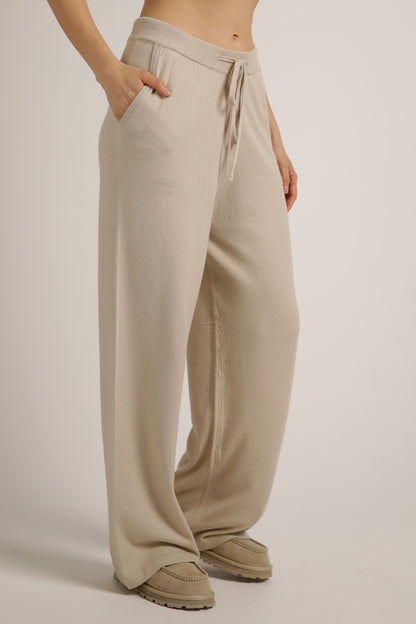 Knitted Wide Leg Pants
