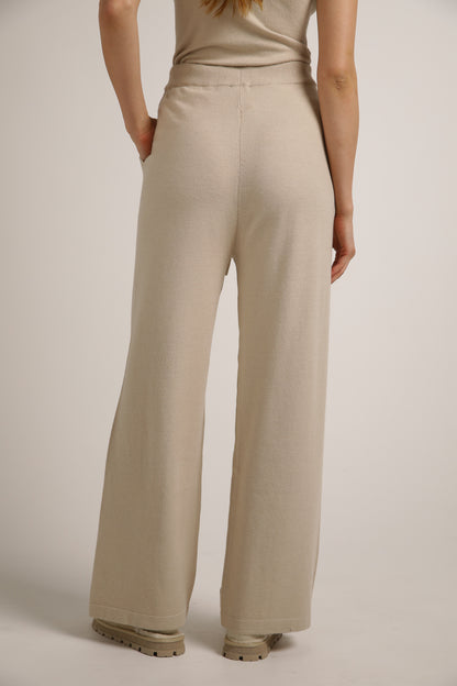Knitted Wide Leg Pants
