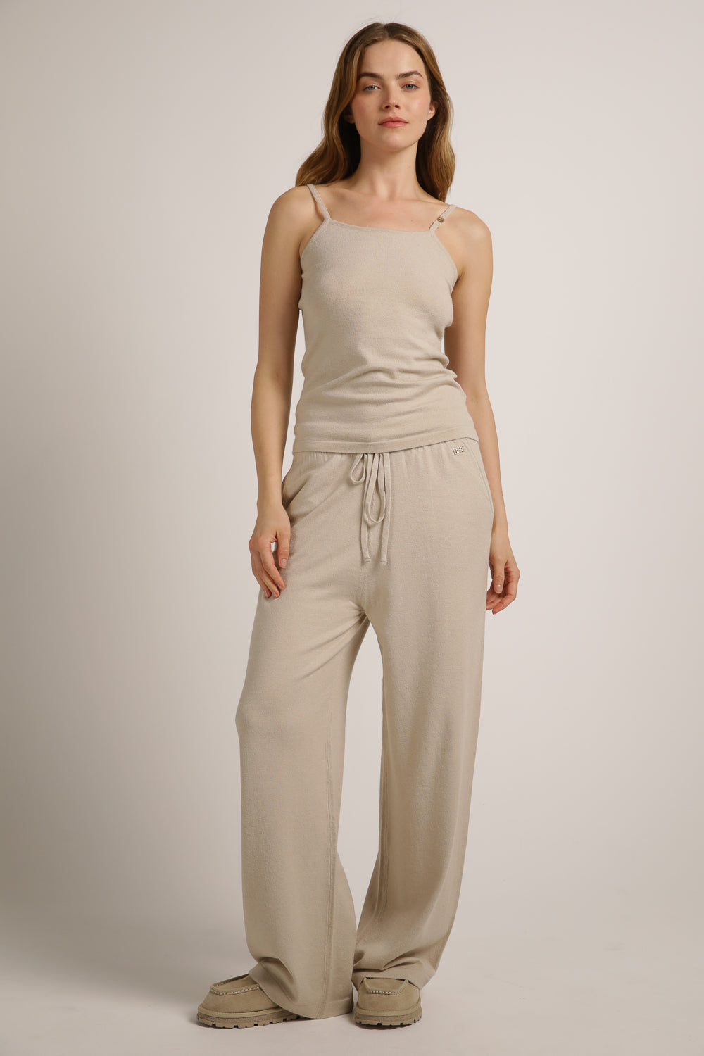 Knitted Wide Leg Pants
