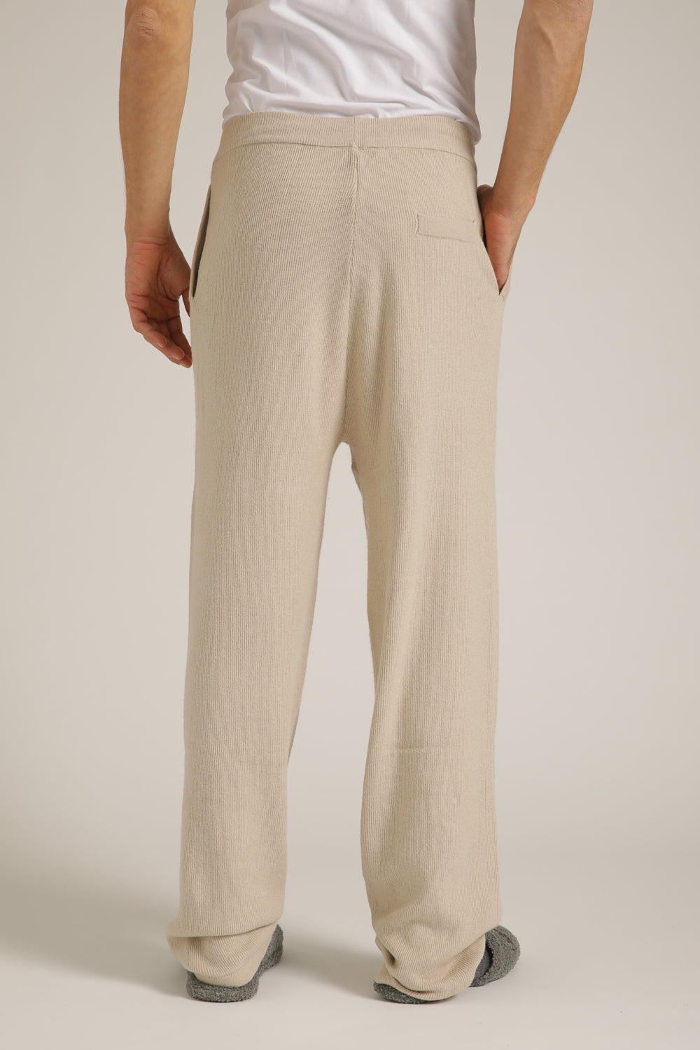 Knitted Rib Cuffed Pants