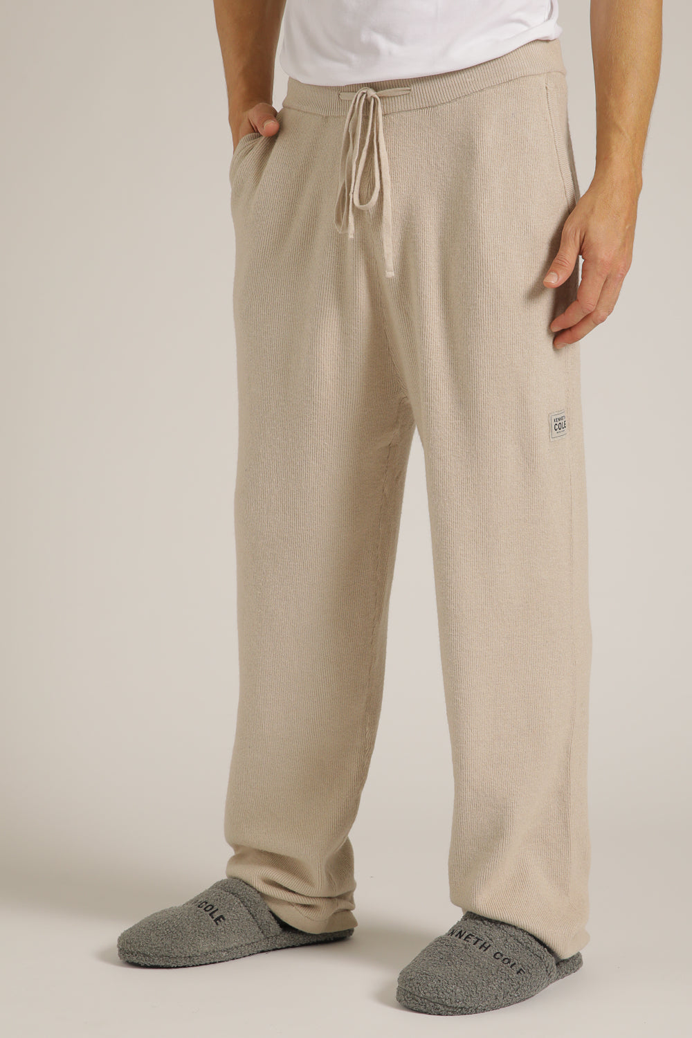 Knitted Rib Cuffed Pants