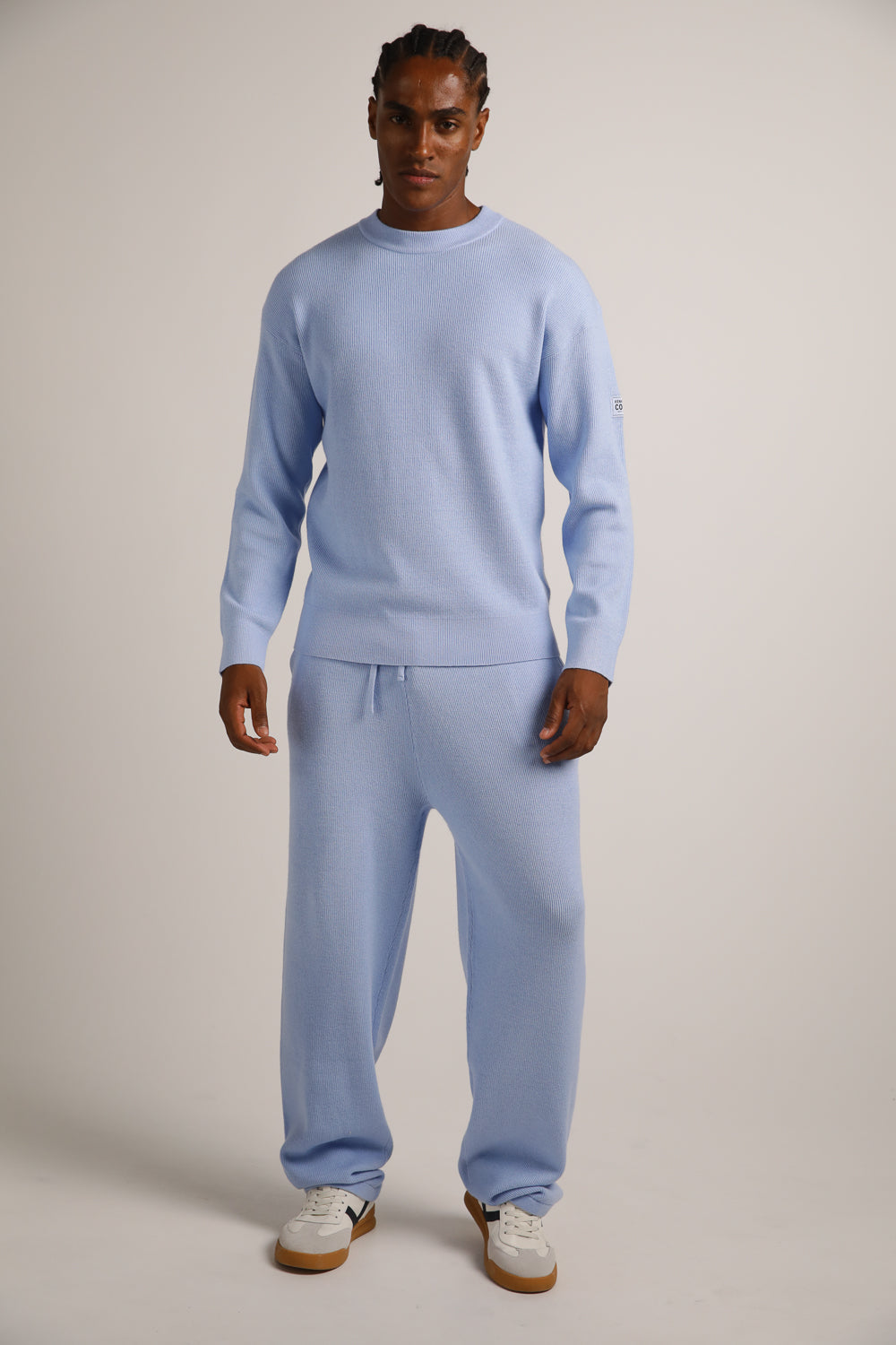 Knitted Rib Cuffed Pants