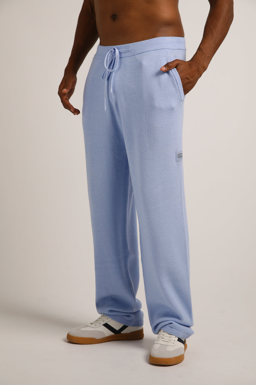 Knitted Rib Cuffed Pants