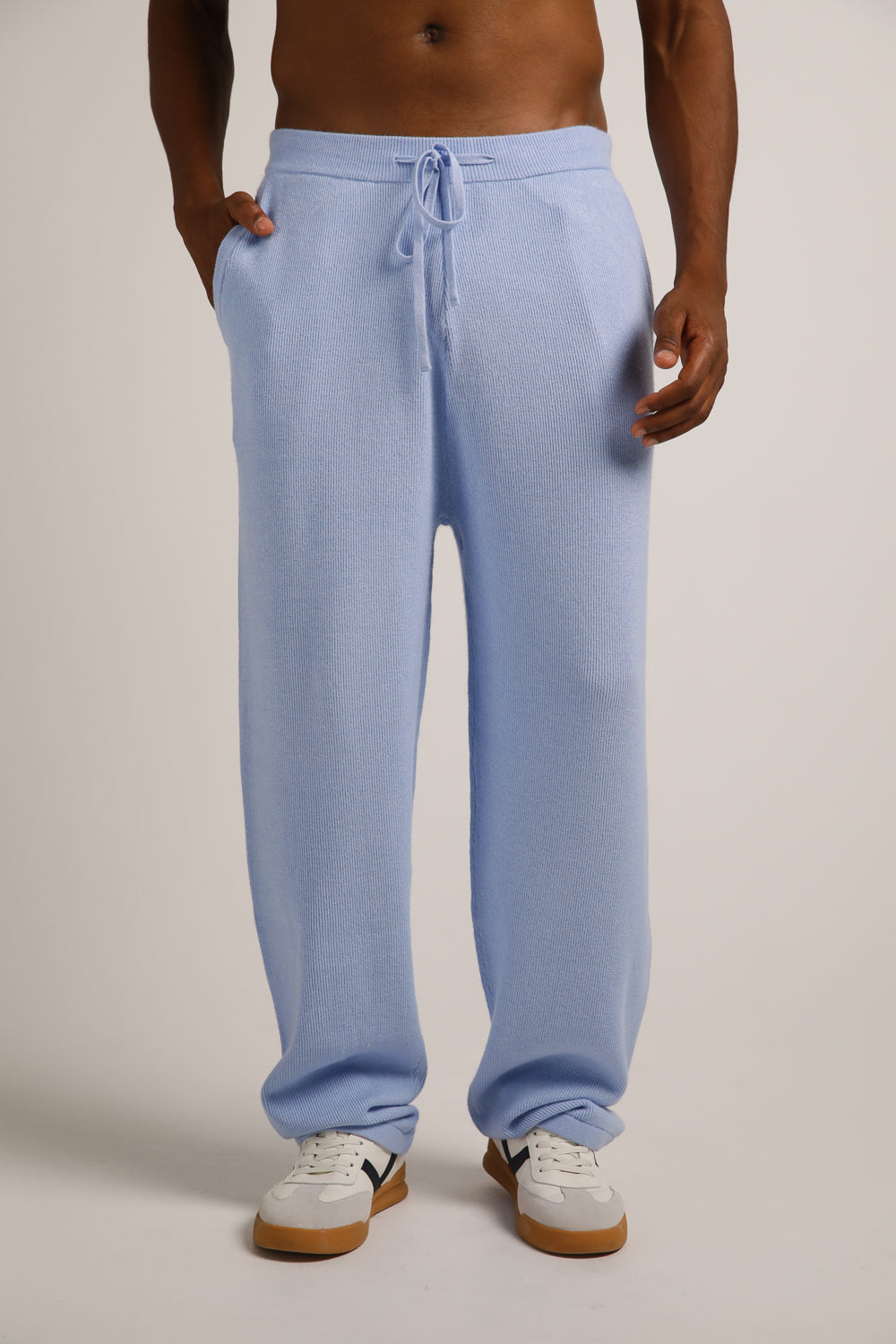 Knitted Rib Cuffed Pants