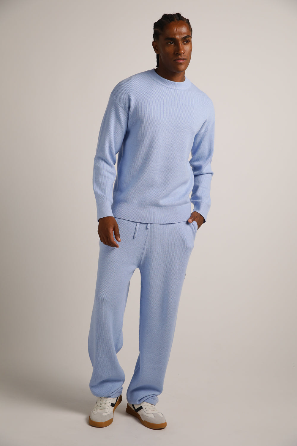 Knitted Rib Cuffed Pants