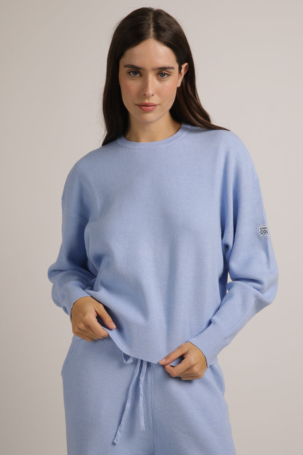 Knitted Rib Sweatshirt