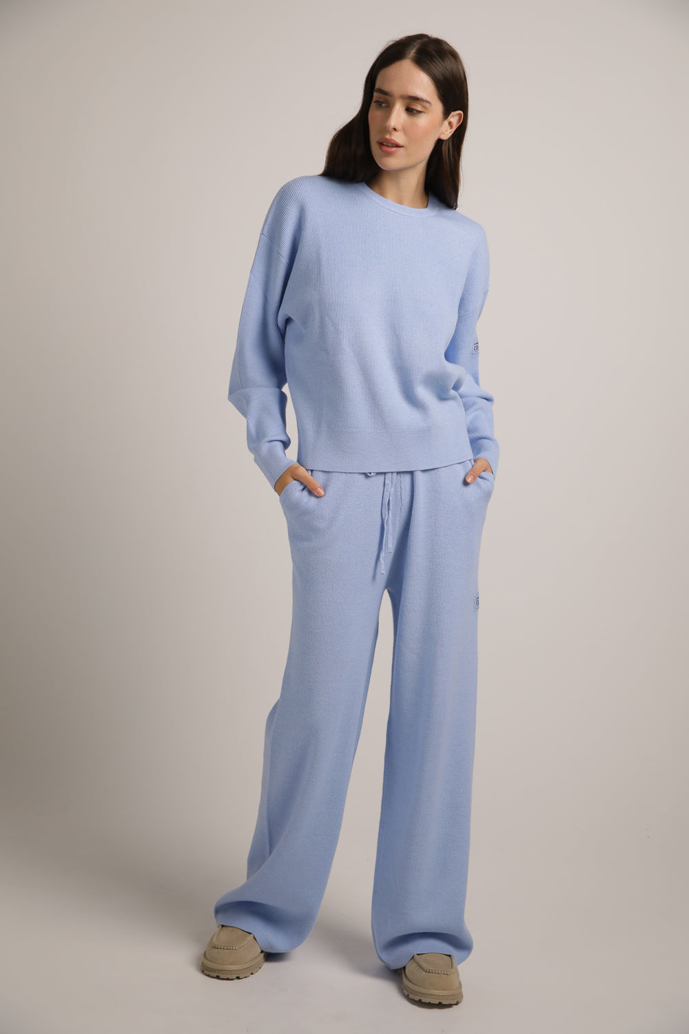 Knitted Rib Sweatshirt