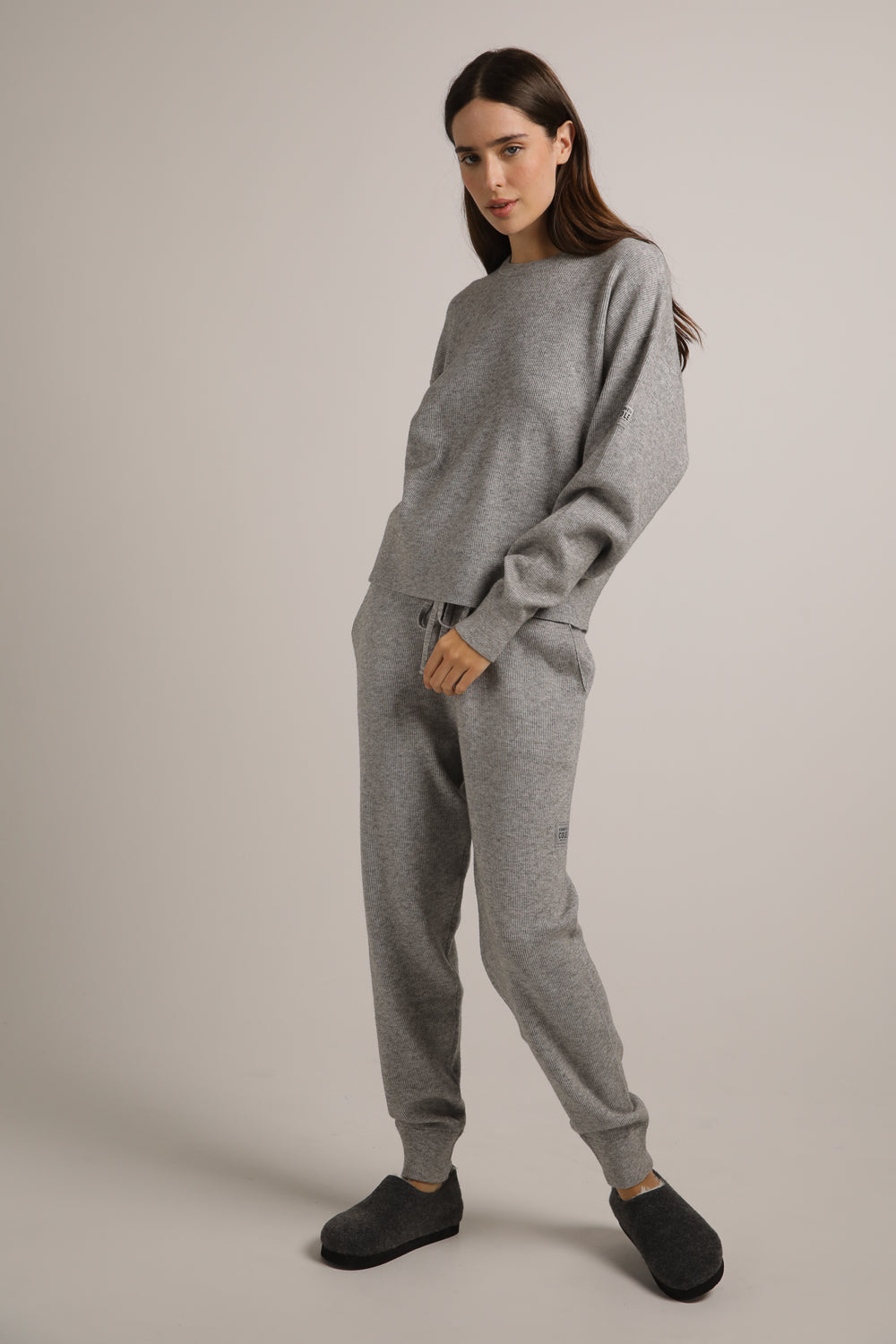 Knitted Rib Sweatshirt