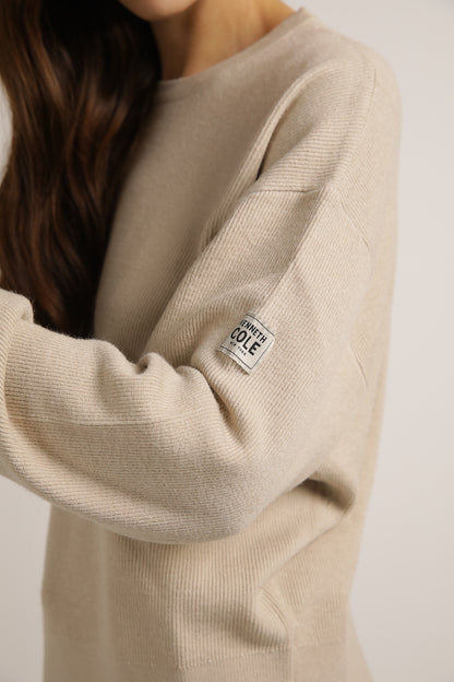 Knitted Rib Sweatshirt