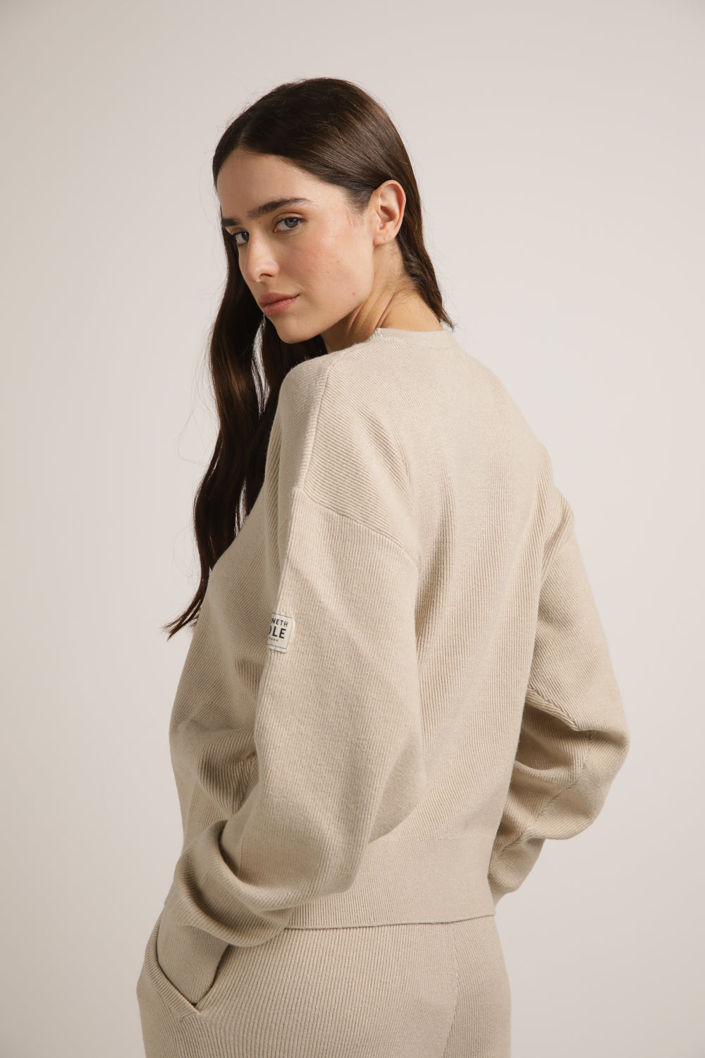 Knitted Rib Sweatshirt